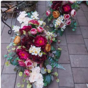 Komplet Kompozycji Nagrobnej – Duży, na Podwójny Grób