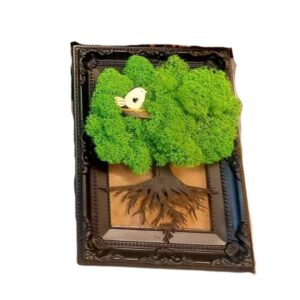 Mały Obraz z Mchu Chrobotka