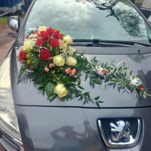 Ślubna Dekoracja Samochodu
