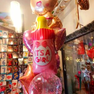 Zestaw balonów na narodziny dziecka(dziewczynka)