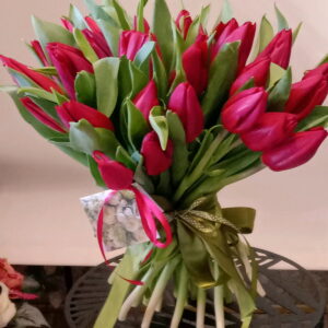 Bukiet czerwonych tulipanów