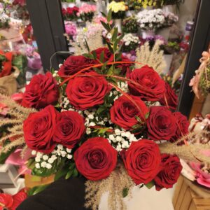 Bukiet 15 czerwonych róż
