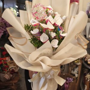 Bukiet ślubny Lotto-zdrapki