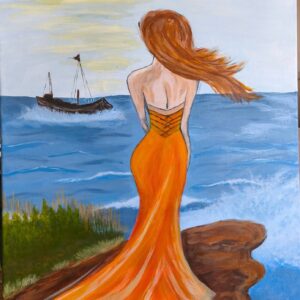 Obraz Kobieta nad morzem