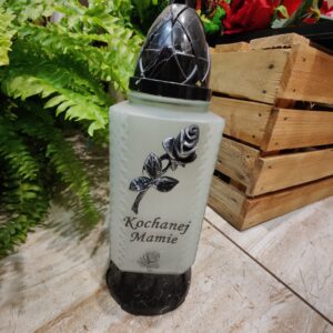 Znicz Kochanej Mamie srebrny