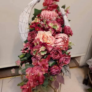 Kompozycja nagrobna - wiklina