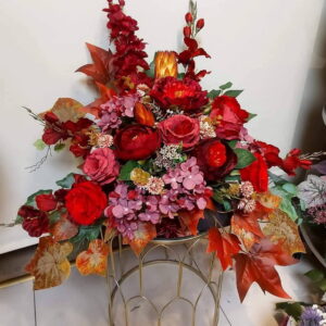 Czerwony stroik nagrobny