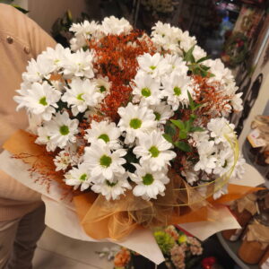 Bukiet urodzinowy chryzantemy