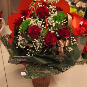 Bukiet czerwona róża