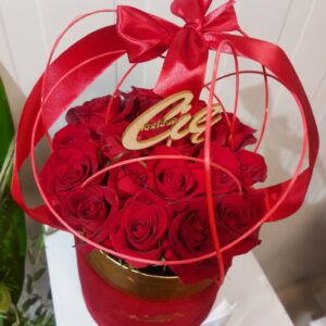 Flower box - róża czerwona