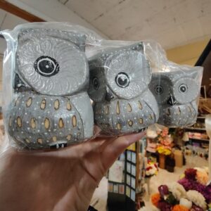 Rzeźby z drewna sowa