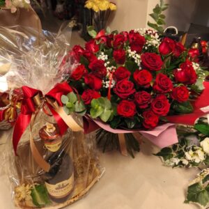 Zestaw prezentowy czerwone róże