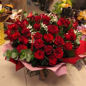 Bukiet czerwonych róż - 30szt