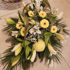 Palma pogrzebowa biała lilia