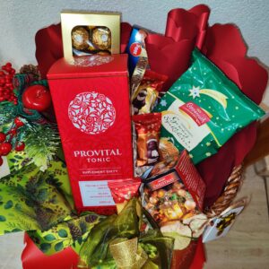 Świąteczny kosz prezentowy „Zdrowie i Słodkości” – idealny upominek na Boże Narodzenie!