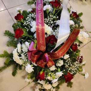 Palma pogrzebowa odcienie czerwieni