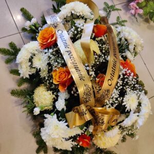 Palma pogrzebowa pomarańczowa tonacja