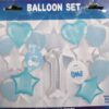 Zestaw balonowy na roczek - niebieski kolor