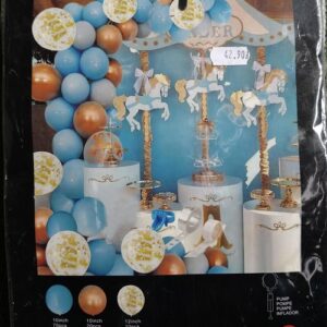 Zestaw balonowy niebieska girlanda