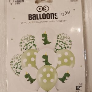 Balony lateksowe urodzinowe Dinusie