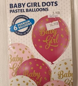 Balony lateksowe Baby Girl