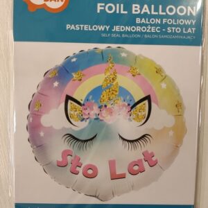 Balon foliowy jednorożec