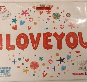 Zestaw balonowy I LOVE YOU