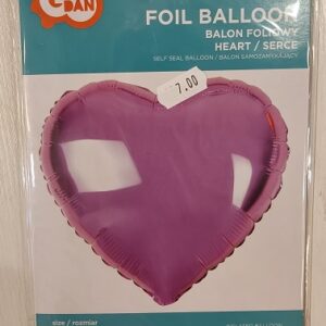 Balon foliowy fioletowe serce