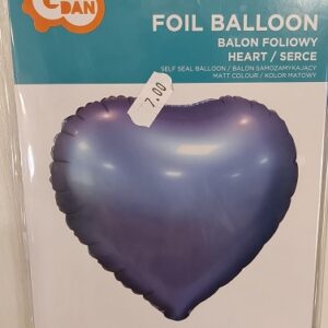Balon foliowy niebieskie serce