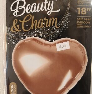 Balon foliowy serce chrom