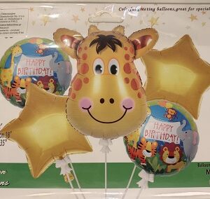 Zestaw balonów urodzinowych żyrafa