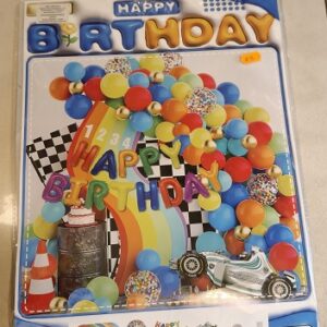 Girlanda balonowa urodzinowa wyścigówka