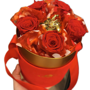 Aksamitny Flower box klasyka