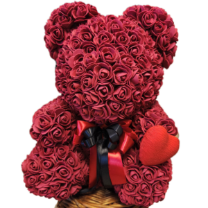 Duży Miś z róż – romantyczna dekoracja i wyjątkowy prezent