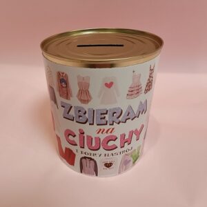 Zabawna skarbonka - Zbieram na ciuchy i dobry nastrój