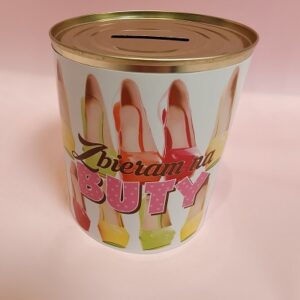 Zabawna skarbonka - '' Zbieram na buty "