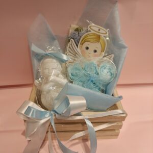 Anielski koszyczek – najsłodsza pamiątka na Chrzest chłopca