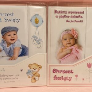 Pamiątkowe książeczki na Chrzest Święty – dwie wzruszające wersje