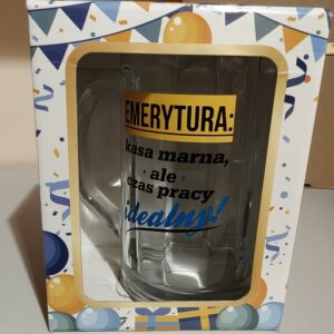 Prezent na emeryturę – kufel z humorem!