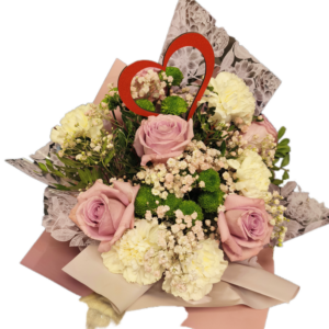 Romantyczny bukiet kwiatów