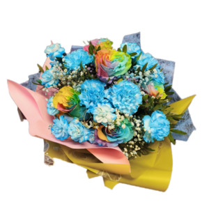 Bukiet tęcza na niebie